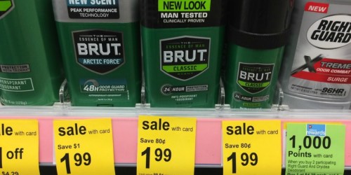 New $1/1 Brut Deodorant Coupon = Only 99¢ at Walgreens and Rite Aid