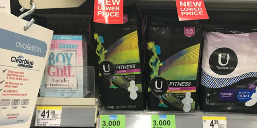 Walgreens Shoppers! U by Kotex Pads or Tampons ONLY $1.99 (Regularly $10.49)