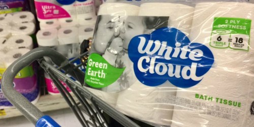Walmart Shoppers! White Cloud Bath Tissue 6 TRIPLE Rolls ONLY $3.18