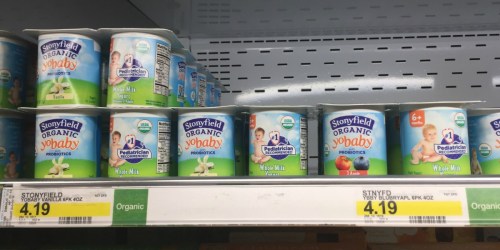 Target: Stonyfield YoBaby 6-Pack Yogurt Just $1.60 (Regularly $4.19)