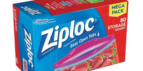 Amazon: Ziploc Quart-Size Storage Bags 80 Count Pack Only $2.84 Shipped
