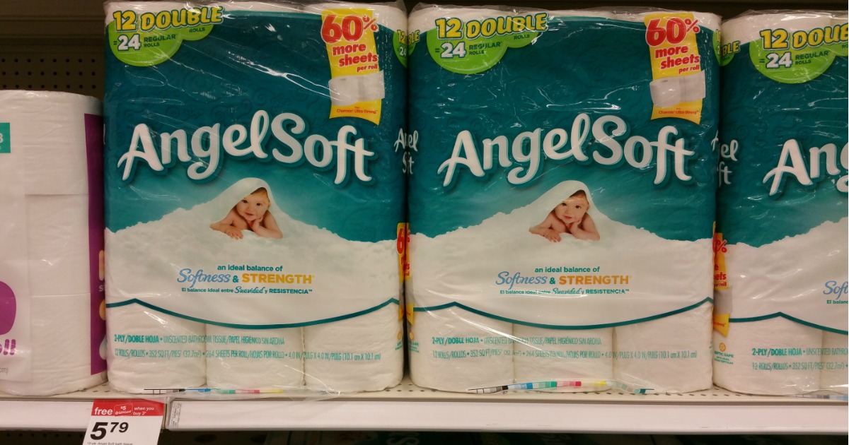 Target Angel Soft Toilet Paper 12Double Rolls ONLY 3.09 Each After
