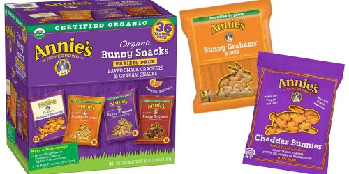 Amazon: Annie’s Organic Bunny Snacks 36-Count Variety Pack Only $7.59 Shipped