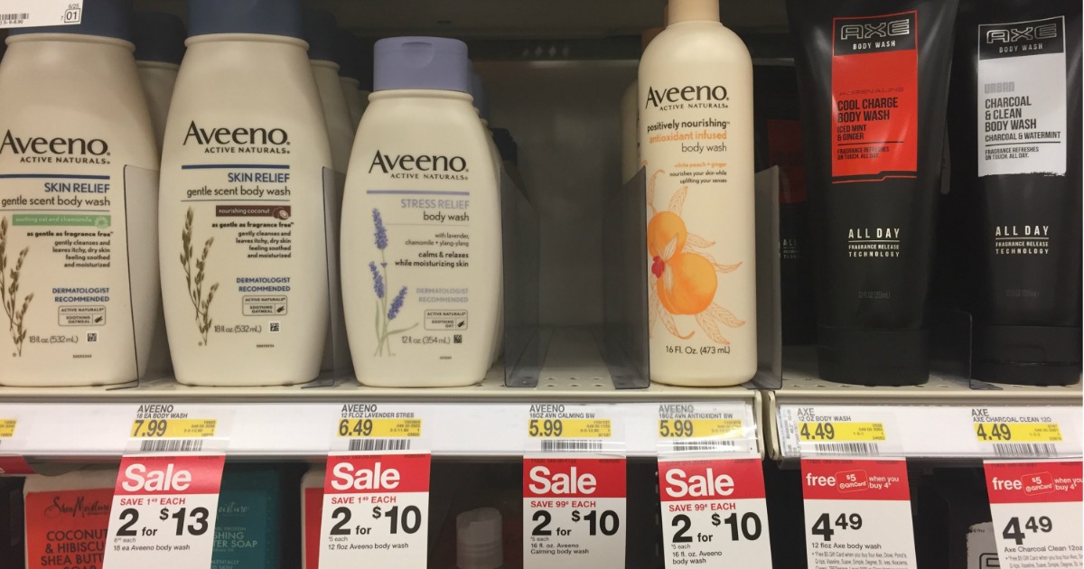 Target Aveeno Body Wash Just 2 (Regularly 6.49) & More