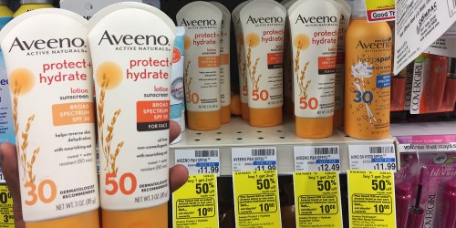New $2/1 Aveeno Sun Products Coupon = Sunscreen Lotion Only $4.49 At CVS (Reg. $11.99)