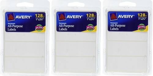 Hurry! Avery All-Purpose Labels 128-Count Pack Only 98¢