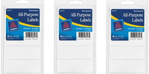 Avery All-Purpose Labels 128-Count Pack Only 98¢ Shipped