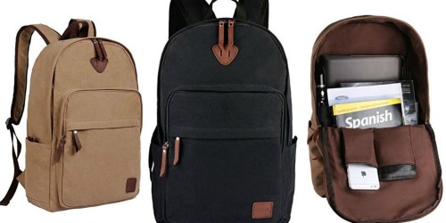 Amazon: OXA Canvas Backpacks Starting at $12.59 (Holds Laptops Up to 15.6″)