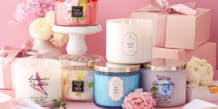 Bath & Body Works 3-Wick Candles $8.99 Each Shipped Today Only (Regularly $22.50)