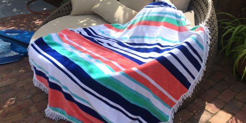 Walmart: HUGE Round Beach Towels Just $19.77