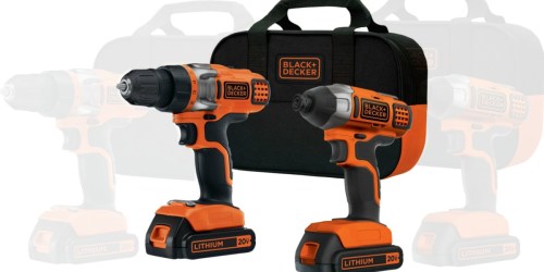 Black & Decker Drill and Impact Driver Kit Only $64.99 Shipped (Ends at 8PM PT)