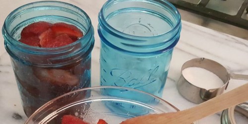 4 Pack Ball Blue Mason Jars Only $4.99 (Regularly $9) – Great for Canning, Food Storage & More