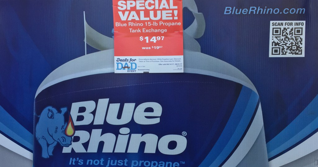 Lowe's Blue Rhino Propane Tank Exchange As Low As 9.82 After Rebate