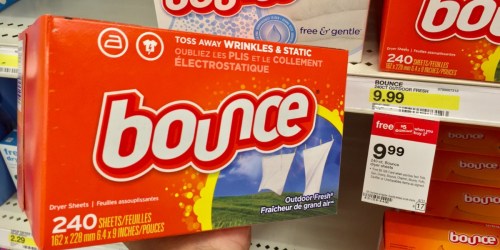 Target: Bounce Dryer Sheets 240 Count Boxes Only $5.49 Each After Cash Back (Regularly $10)