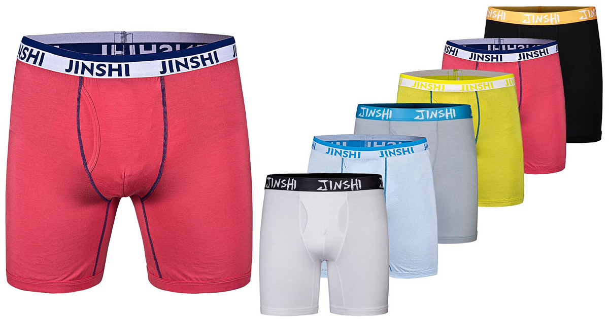 JINSHI Lange boxershorts voor heren, bamboe JINSHI Lange boxershorts voor heren, bamboe