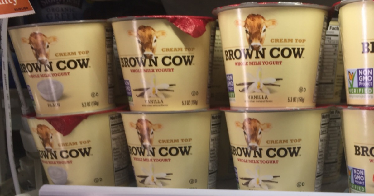 Brown cow yogurt