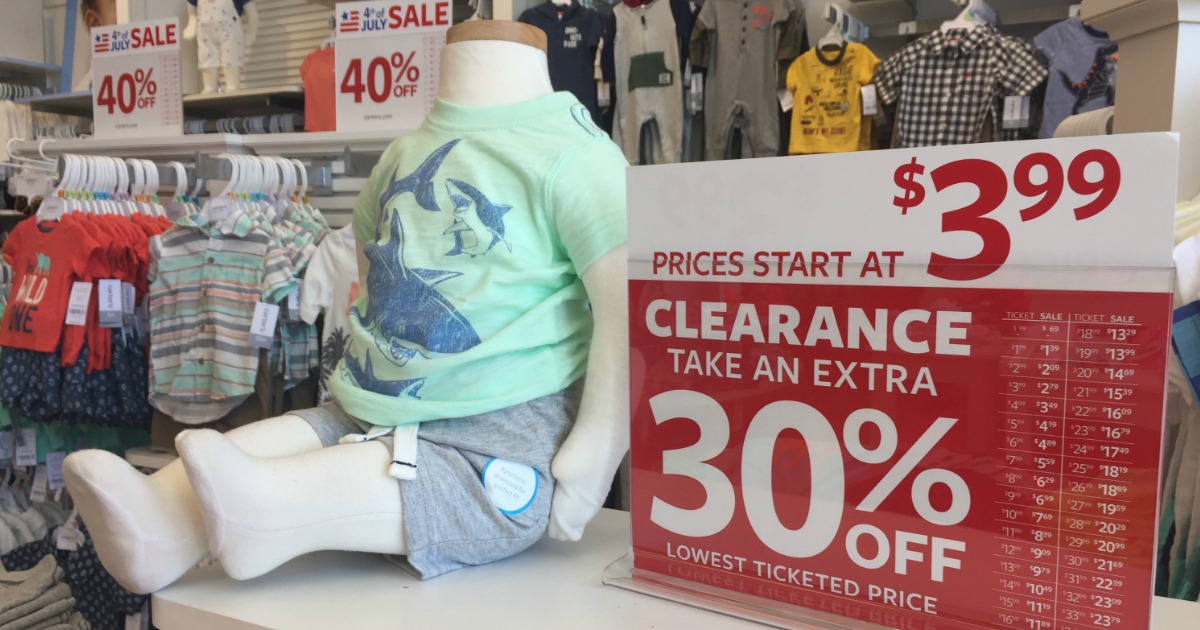 Carter's Extra 30 Off Clearance = Boys 3Piece Pjs Only 8.39 (Regularly 26) & MORE