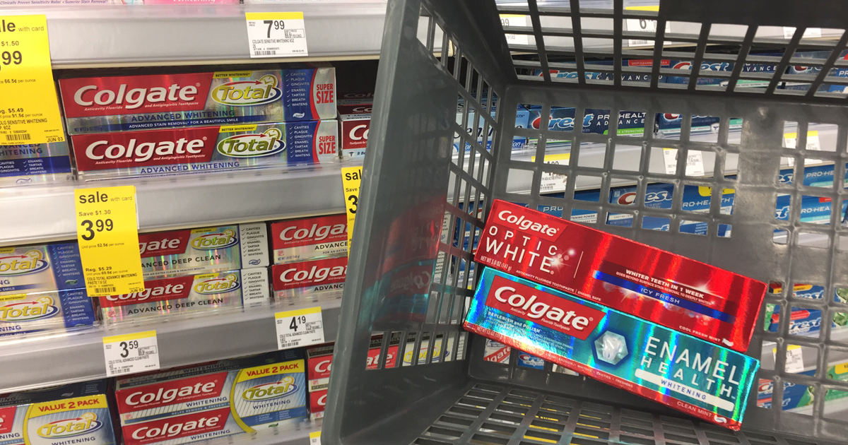 Walgreens: Colgate Toothpaste LARGE Tube Only 99¢ (Reg. $5 ...