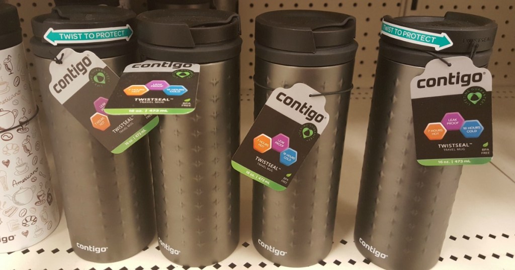 contigo mugs on store shelf