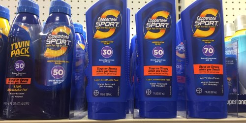 Coppertone Sport Sunscreen Bottles $2 Each Shipped After Target Gift Cards (Regularly $6+)