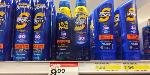 Target Shoppers! 4 Bottles Coppertone Sunscreen, $5 Gift Card AND Movie Ticket Only $17