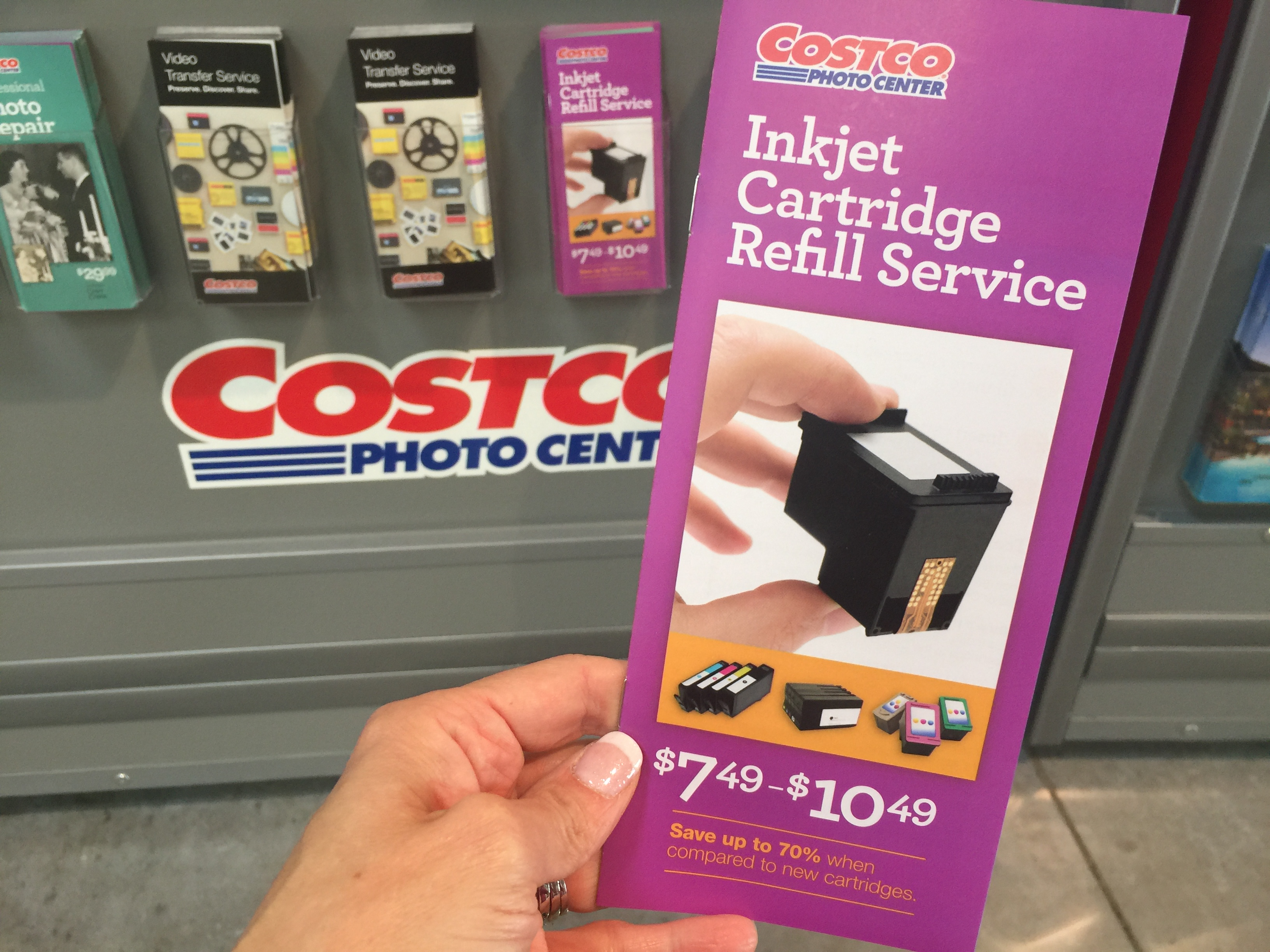 costco printer ink refill cost