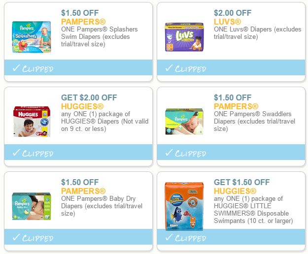 luvs diapers coupons