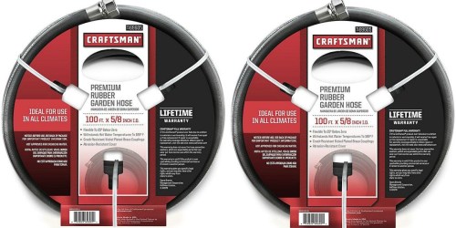 Sears: Craftsman 100′ All-Rubber Garden Hose Just $34.99 (Regularly $62)