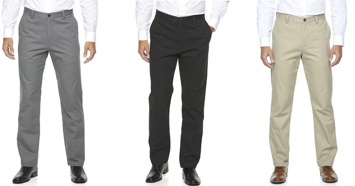 Kohl's Cardholders: Men's Croft & Barrow Khaki Pants ONLY $8.74 Each ...