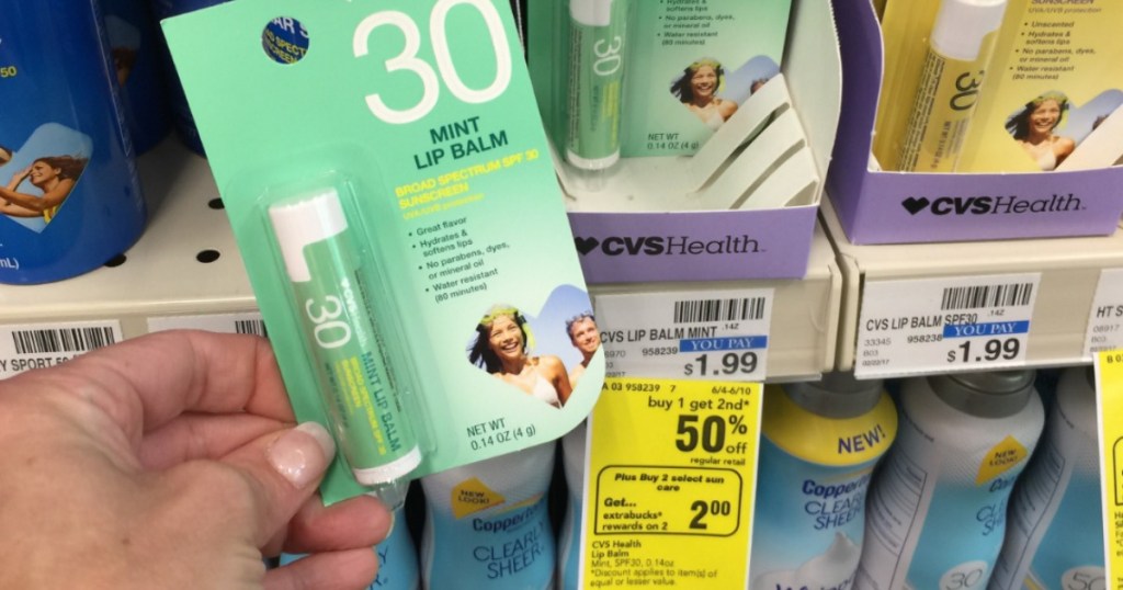 CVS Health SPF 30 Lip Balms Only 50¢ Each (After Rewards) No Coupons