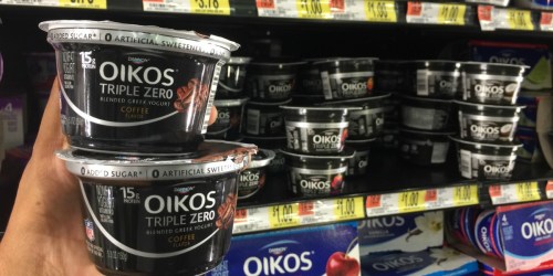 Walmart: 3 Dannon Oikos Greek Yogurt Cups Only $1.75 (Just 58¢ Each) – After Cash Back