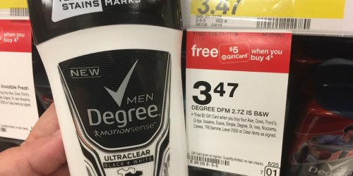 Target: Dove & Degree Men’s Deodorants Just $1.36 Each After Gift Card & MORE