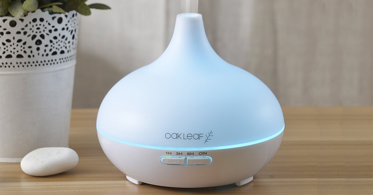 Amazon Oak Leaf Essential Oil Diffuser Only 24 Shipped (Regularly 34