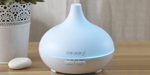 Amazon: Oak Leaf Essential Oil Diffuser Only $24 Shipped (Regularly $34) + More Deals