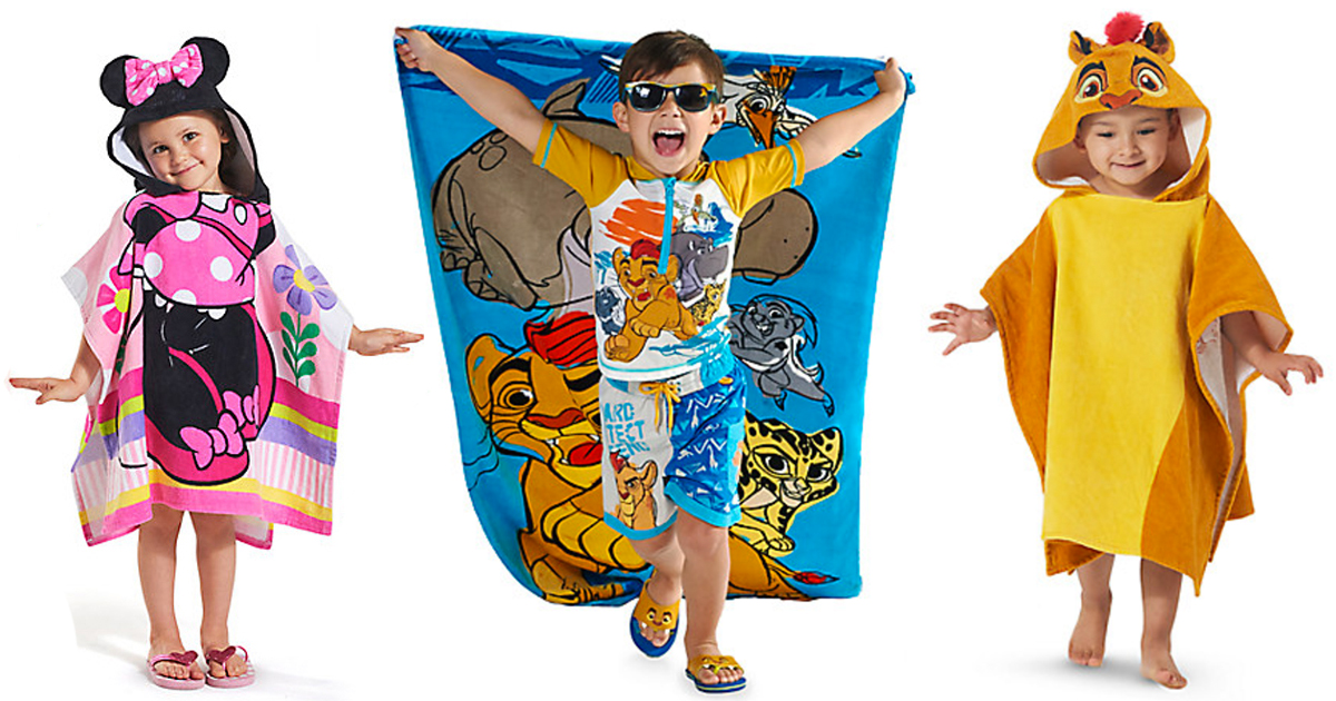 Disney Store Personalized Beach Towels & Hooded Towels Only 9