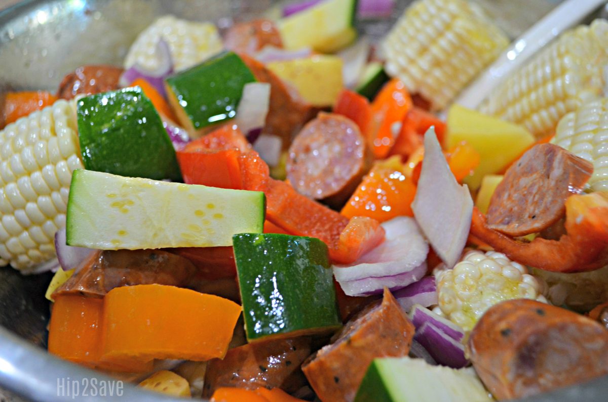 Easy Sausage & Veggie Tin Foil Dinner Packets for Camping or Grilling