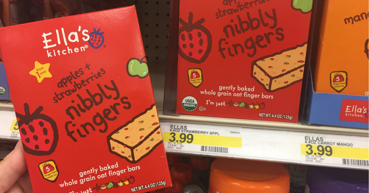 Target Ella S Kitchen Nibbly Fingers Bars Only 2 79 Just 56 Each   Ellas Kitchen 