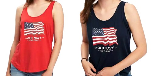Old Navy: Graphic Flag Tanks Only $2.40