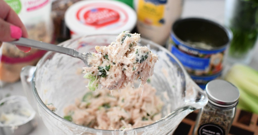 fork with walnut canned chicken salad recipe
