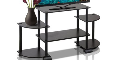 Furinno Espresso/Black Rounded Corner TV Stand Only $7.22 (Regularly $21)