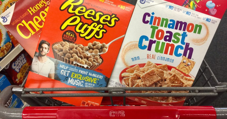 TWO General Mills Cereals Just $2.98 at CVS (Only $1.49 Each)
