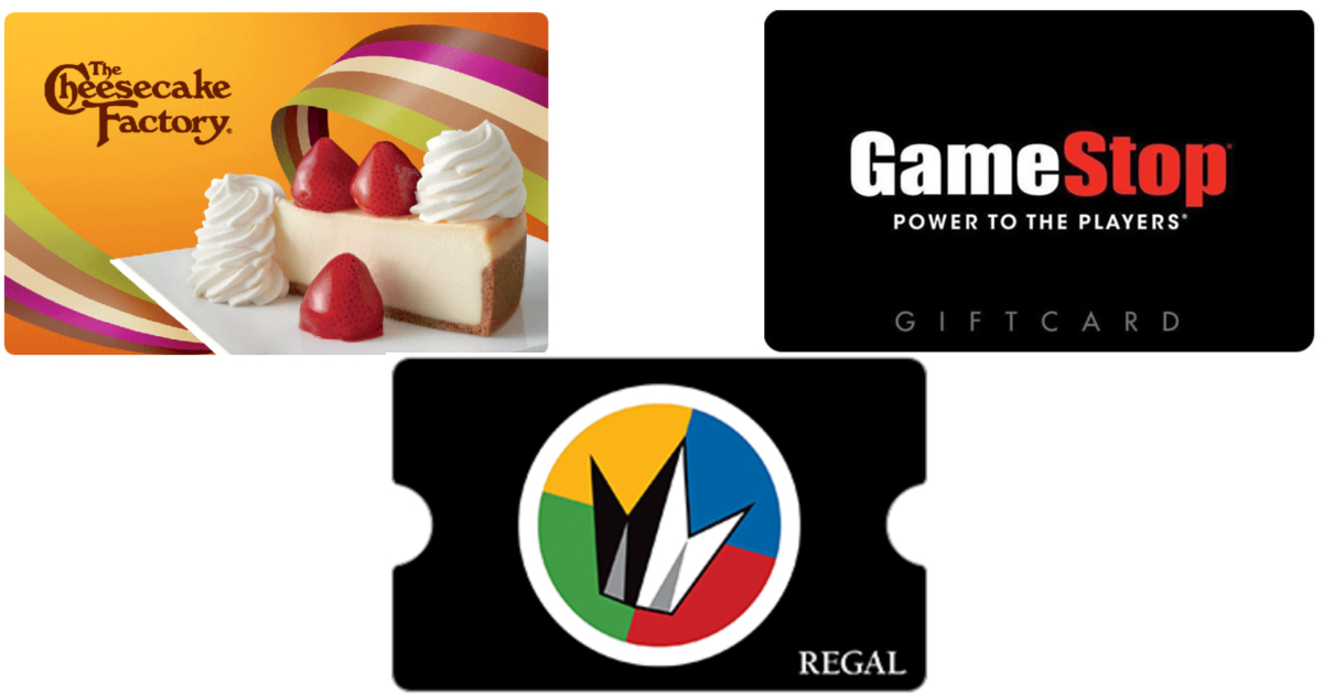 50 Regal Entertainment eGift Card Only 40 + Discounted Gamestop