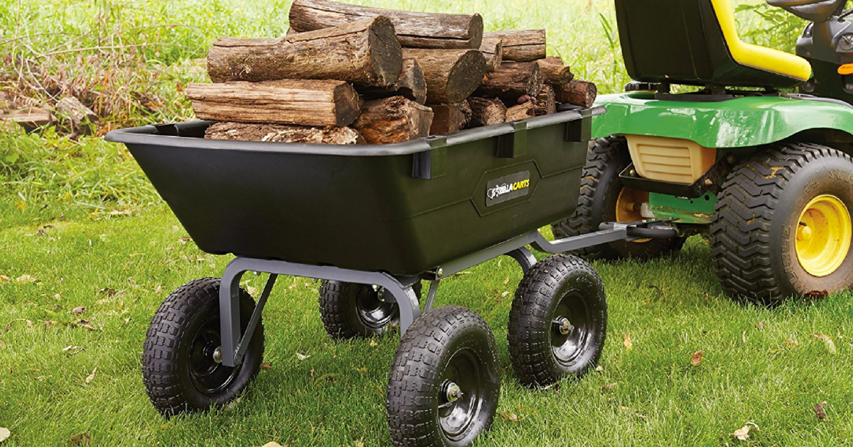 Gorilla Heavy-Duty Yard Cart Only $99 Shipped (Regularly $160) - Has ...