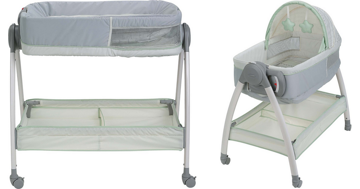bassinet and changing table