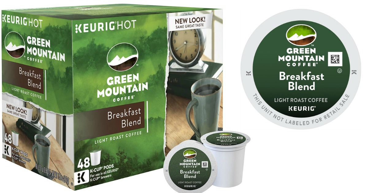 Green Mountain Breakfast Blend 48 Count KCups Only 14.99 (Just 31