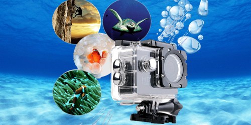 All PRO HD 1080P Sports Camera w/ Waterproof Accessory Pack Just $26.90