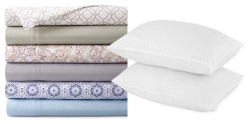 JCPenney.com: TWO Home Expressions Queen or King Sheet Sets AND 2 Pillows ONLY $27 Shipped