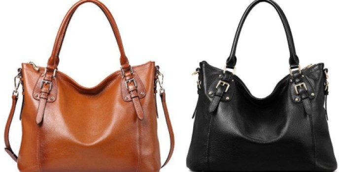 Amazon: Kattee Leather Handbag Just $47.99 Shipped (Regularly $80) & More