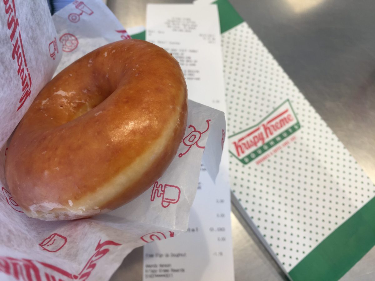 Krispy Kreme glazed donut