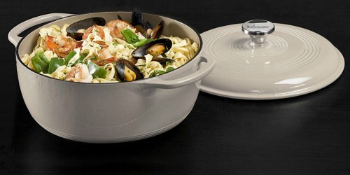 Amazon: Lodge Enameled Cast Iron 6-Quart Dutch Oven Only $37.26 Shipped